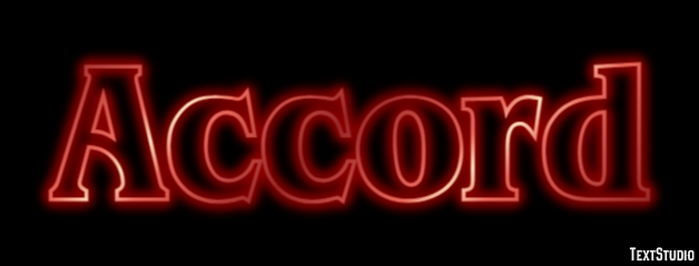 Accord Texteffekt
