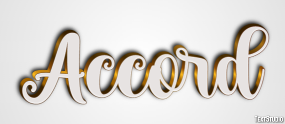 Accord Texteffekt