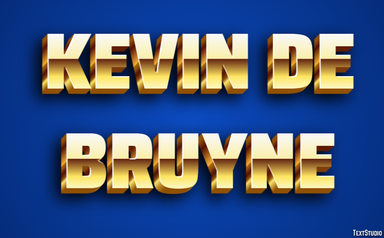 Kevin De Bruyne Texteffekt