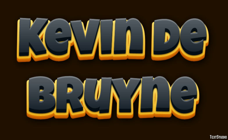 Kevin De Bruyne Texteffekt