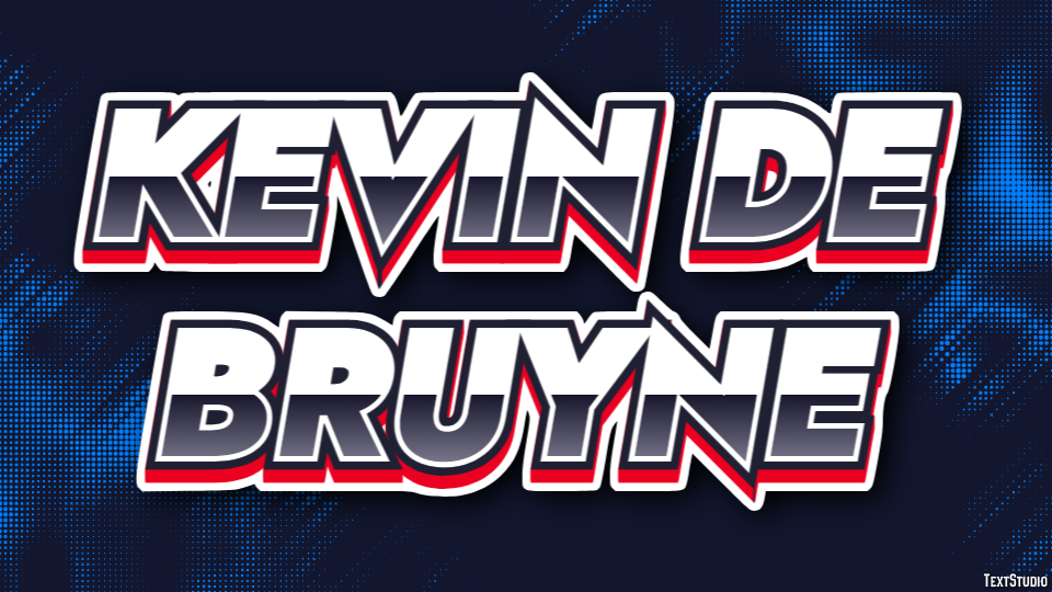 Kevin De Bruyne Texteffekt
