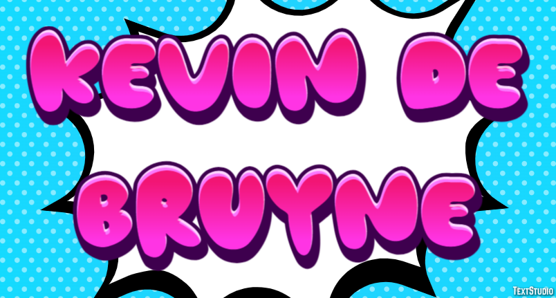 Kevin De Bruyne Texteffekt