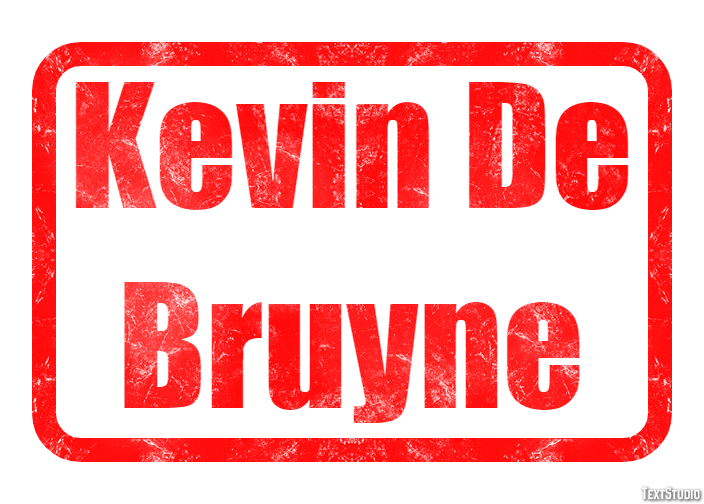 Kevin De Bruyne Texteffekt
