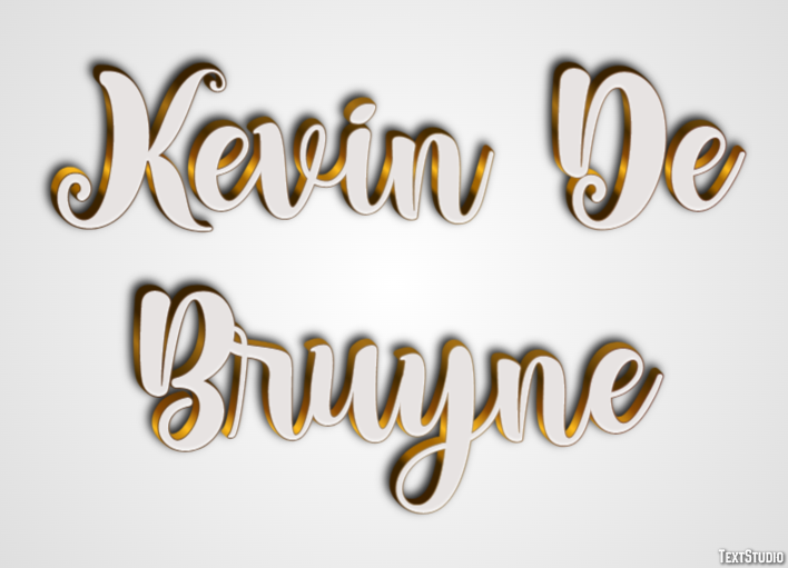 Kevin De Bruyne Texteffekt