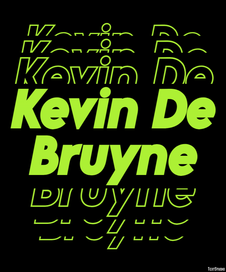 Kevin De Bruyne Texteffekt