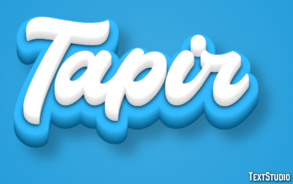 Tapir Efecto de Texto