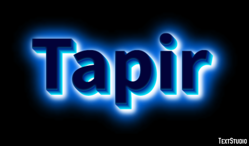 Tapir Efecto de Texto