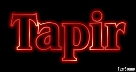 Tapir Text effect