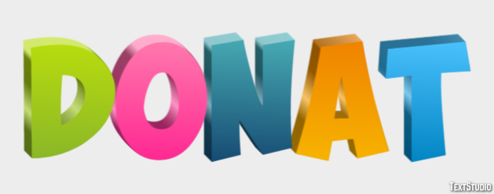 Donat Tekst Effect