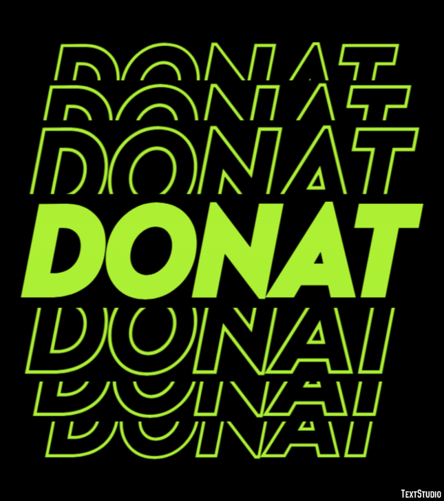Donat Efecto de Texto