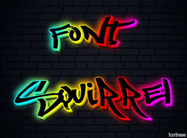 Font Squirrel Efecto de Texto