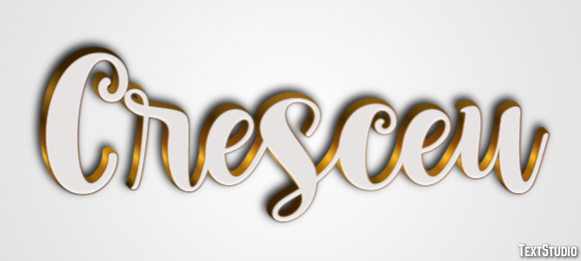 Cresceu Texteffekt