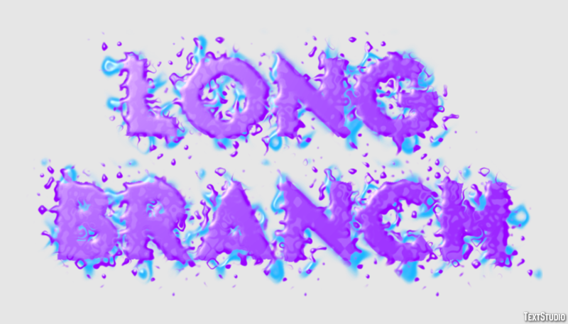 Long Branch Эффект текста