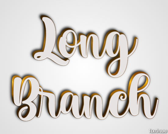 Long Branch Эффект текста