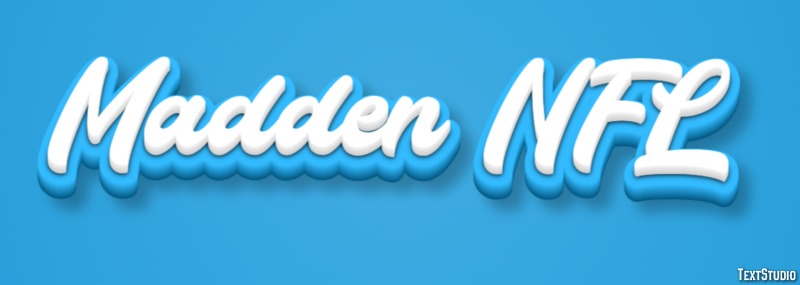 Madden NFL Text Effect