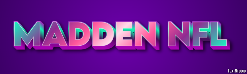 Madden NFL Effetto testo