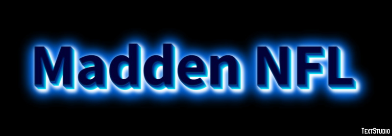 Madden NFL Text Effect