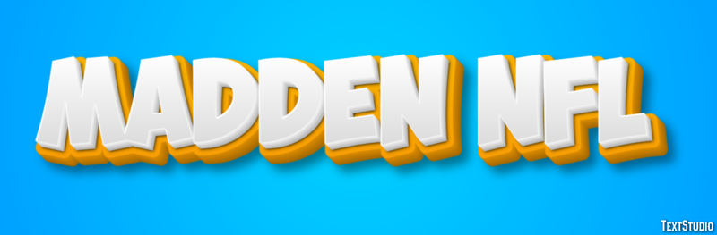 Madden NFL Effetto testo