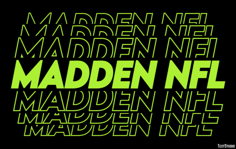Madden NFL Effetto testo