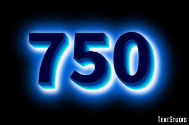 750 Texteffekt