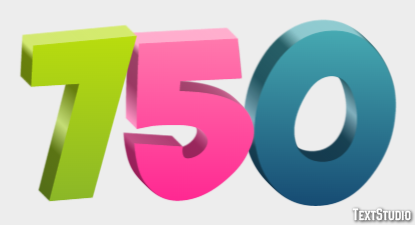 750 Effet de Texte