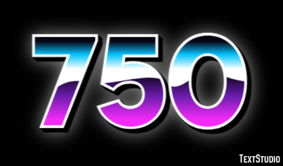 750 Texteffekt