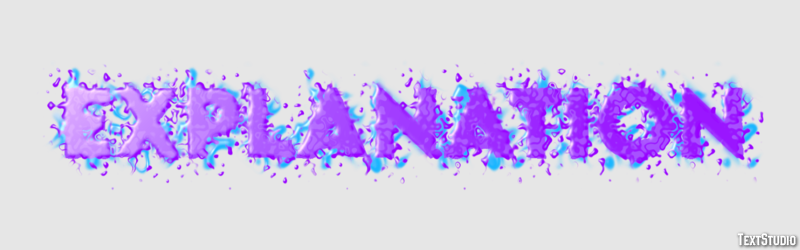 Explanation Text Effect