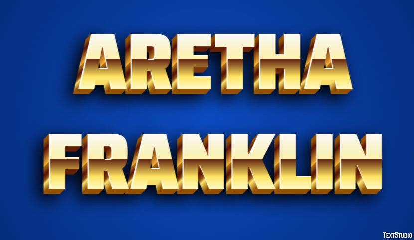 Aretha Franklin Effetto testo