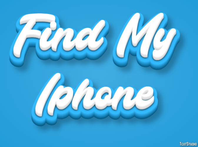 Find My Iphone Tekst Effect