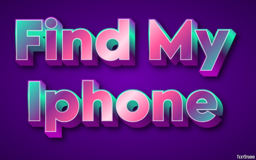 Find My Iphone Tekst Effect