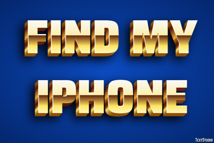 Find My Iphone Texteffekt