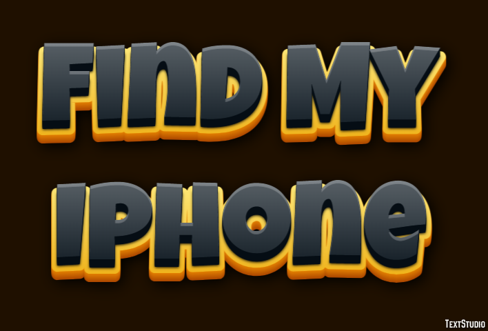 Find My Iphone Texteffekt