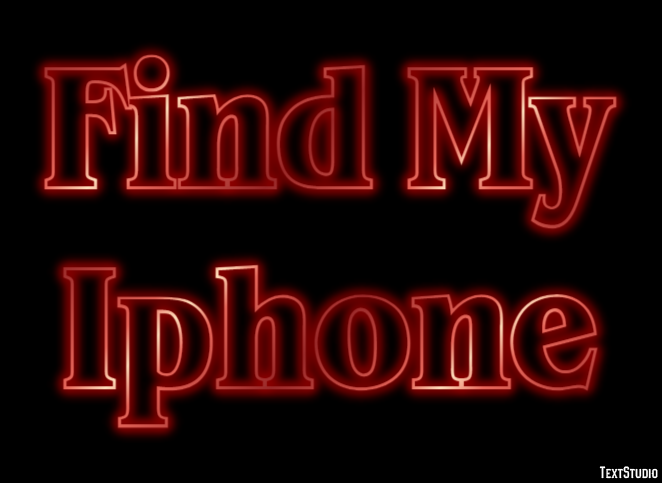 Find My Iphone Tekst Effect
