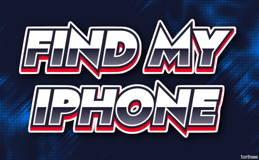Find My Iphone Texteffekt