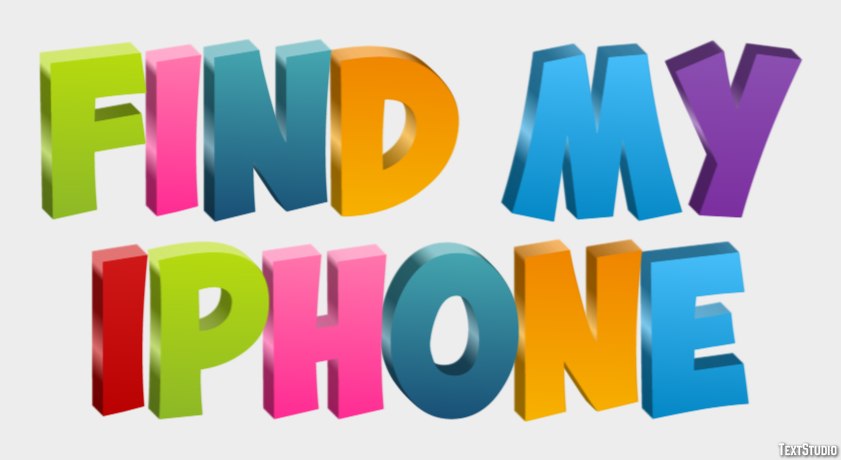 Find My Iphone Tekst Effect