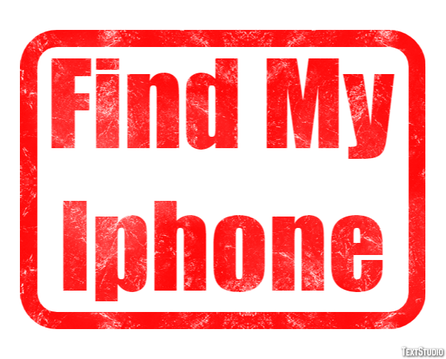Find My Iphone Texteffekt