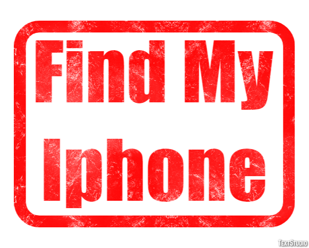 Find My Iphone Tekst Effect
