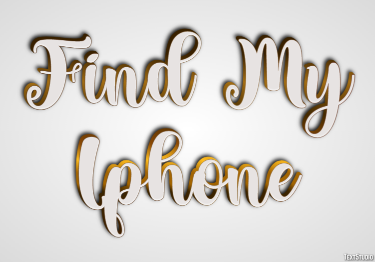 Find My Iphone Texteffekt