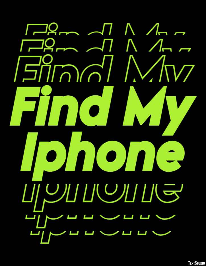 Find My Iphone Tekst Effect