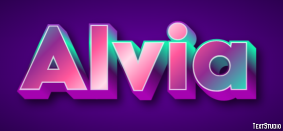 Alvia Эффект текста