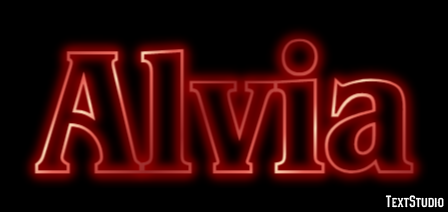 Alvia Эффект текста