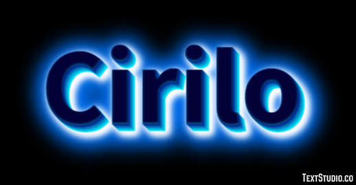Cirilo Efecto de Texto