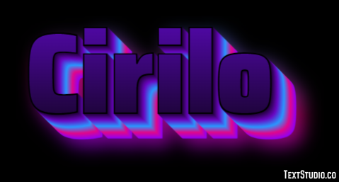 Cirilo Efecto de Texto