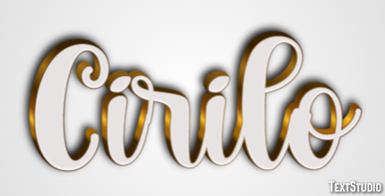 Cirilo Efecto de texto