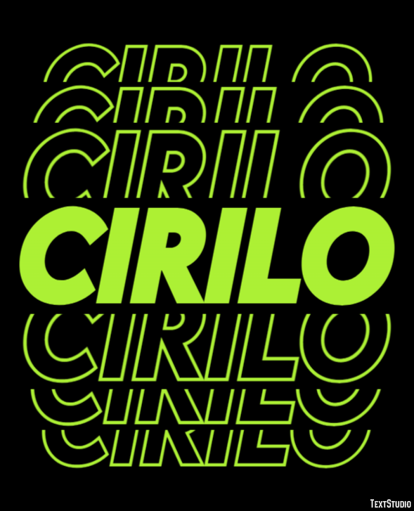 Cirilo Efecto de Texto