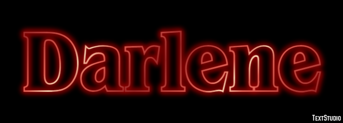 Darlene Текстовый эффект