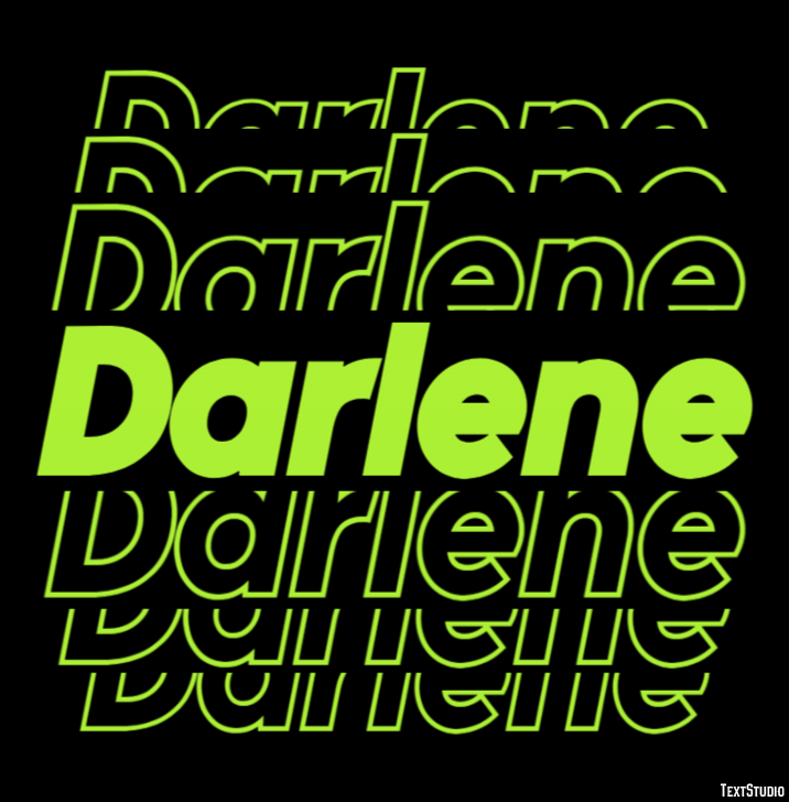 Darlene Текстовый эффект