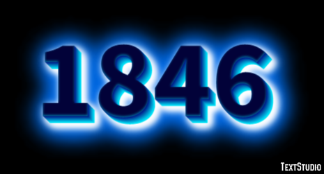 1846 Text Effect