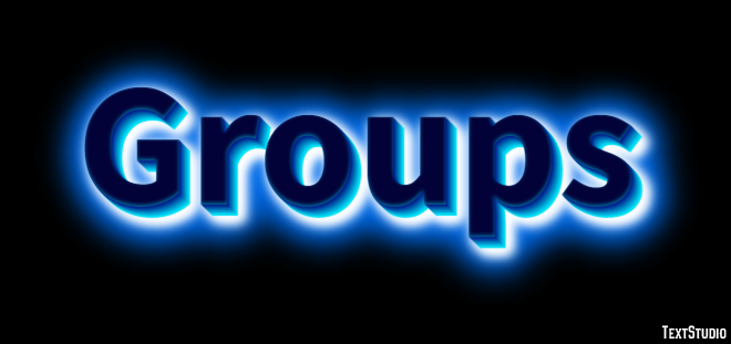 Groups Efecto de Texto