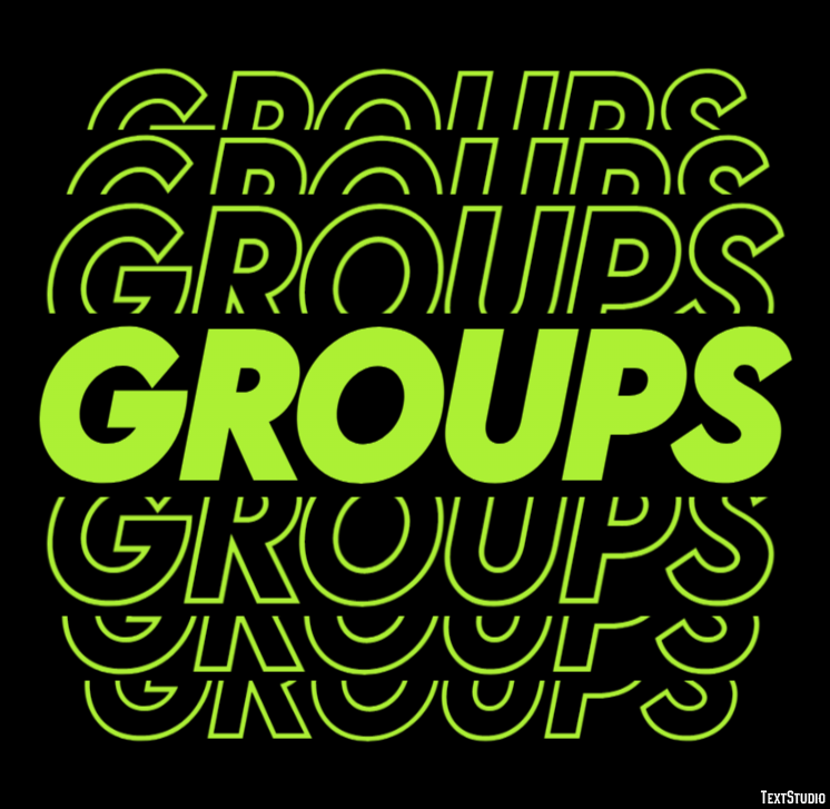 Groups Efecto de Texto